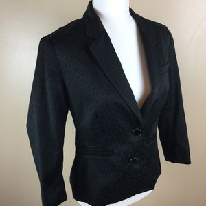 Banana Republic Black Damask Blazer